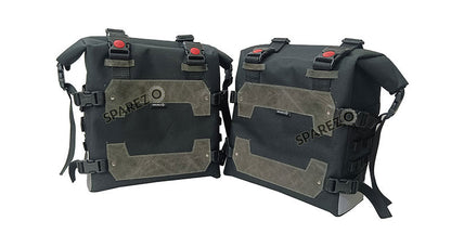 Fit For Royal Enfield New Himalayan 450 Canvas Black Pannier Bags