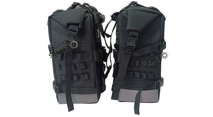 Fit For Royal Enfield Guerrilla 450 Canvas Pannier Bags Black With Mounting