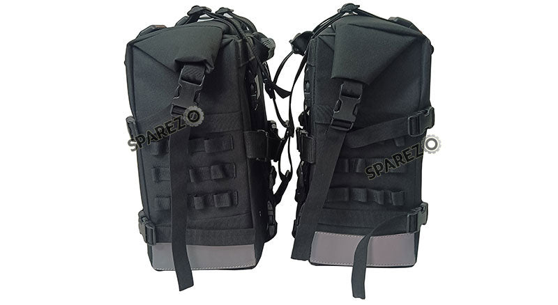 Fit For Royal Enfield Guerrilla 450 Canvas Pannier Bags Black