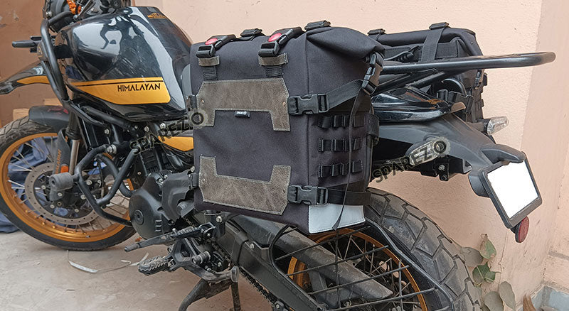 Fit For Royal Enfield New Himalayan 450 Canvas Black Pannier Bags