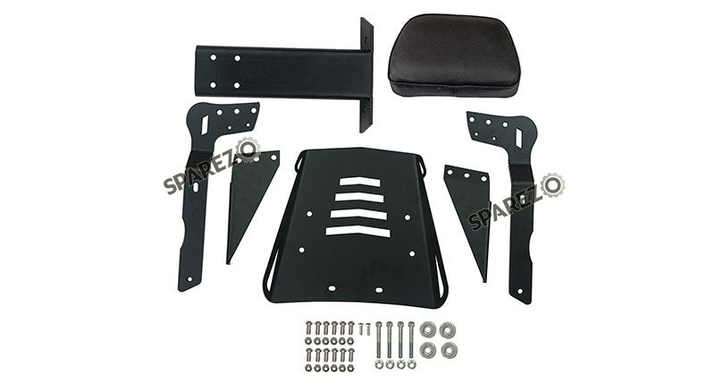 Fit For Royal Enfield Shotgun 650 Rear Luggage Rack and Backrest Black