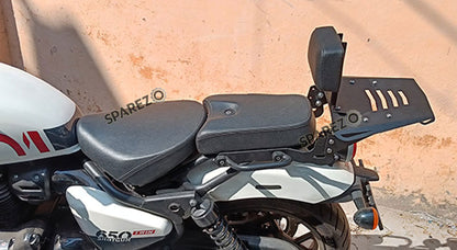 Fit For Royal Enfield Shotgun 650 Rear Luggage Rack and Backrest Black