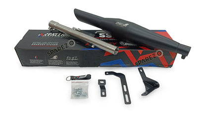 Fit For Royal Enfield Reborn and Meteor 350 Silver Stallion Exhaust Silencer Black