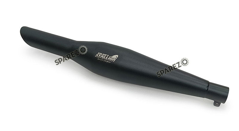 Fit For Royal Enfield Reborn and Meteor 350 Silver Stallion Exhaust Silencer Black