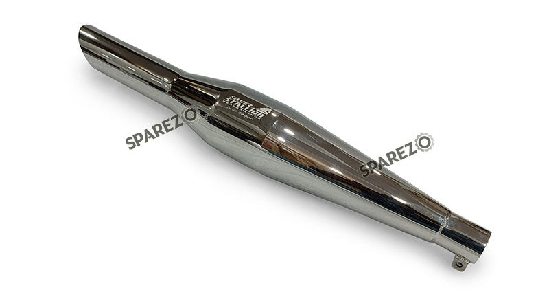 Fit For Royal Enfield Reborn and Meteor 350 Silver Stallion Exhaust Silencer Polished