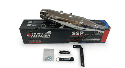 Fit For Royal Enfield Hunter 350 Stainless Steel Exhaust Silencer Polished