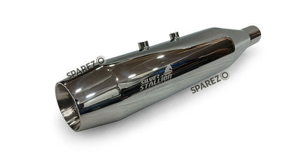 Fit For Royal Enfield Hunter 350 Stainless Steel Exhaust Silencer Polished