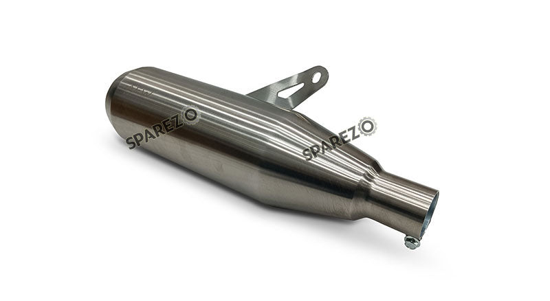 Fit For Royal Enfield Bear 650 AEW Exhaust Silencer Silver With Mid Pipe and Cat