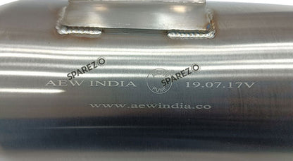 Fit For Royal Enfield Bear 650 AEW Exhaust Silencer Silver With Mid Pipe and Cat