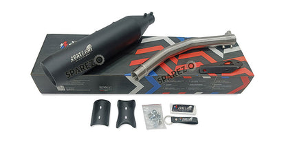 Fit For Royal Enfield Bear 650 Stainless Steel Exhaust Silencer Black
