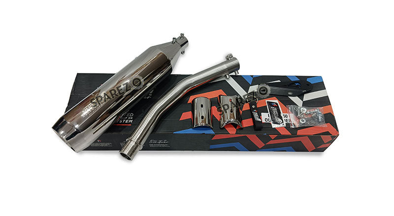 Fit For Royal Enfield Bear 650 Stainless Steel Exhaust Silencer Polished