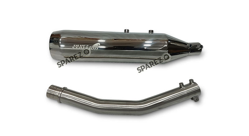 Fit For Royal Enfield Bear 650 Stainless Steel Exhaust Silencer Polished