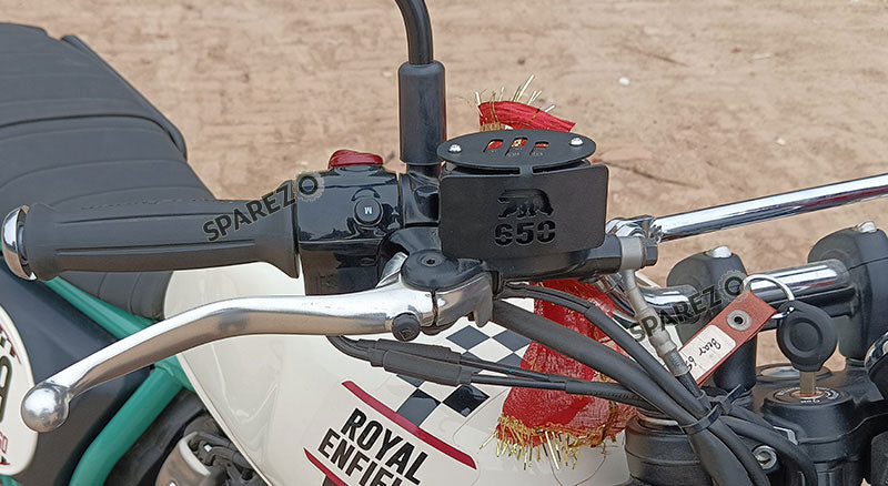 Fit For Royal Enfield Bear 650 Reservoir Cap Guard and Oil Container Guard Black