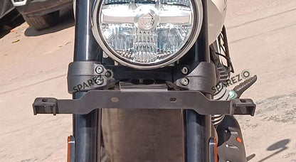 Fit For Royal Enfield Bear 650 Fog Light Mount Black