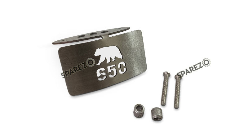 Fit For Royal Enfield Bear 650 Reservoir Cap Guard and Oil Container Guard Silver