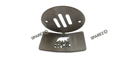 Fit For Royal Enfield Bear 650 Reservoir Cap Guard and Oil Container Guard Silver