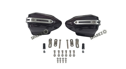 Fit For Royal Enfield Bear 650 Tinted Black Color Hand Guard Kit