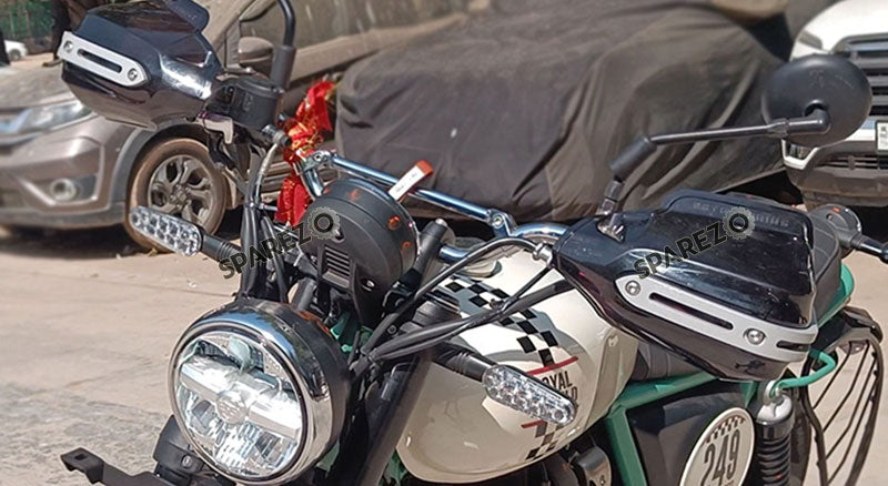 Fit For Royal Enfield Bear 650 Tinted Black Color Hand Guard Kit