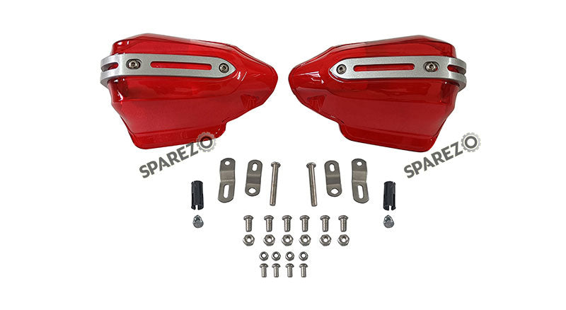 Fit For Royal Enfield Bear 650 Tinted Red Color Hand Guard Kit
