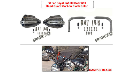 Fit For Royal Enfield Bear 650 Carbon Black Color Hand Guard Kit