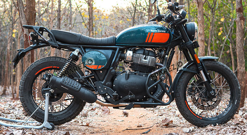 Fit For Royal Enfield Bear 650 Powerage Exhaust Silencer Black