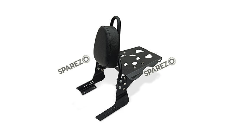 Fit For Royal Enfield Bear 650 Sissy Bar With Backrest and Luggage Rack Black