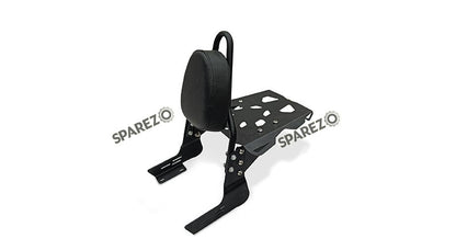 Fit For Royal Enfield Bear 650 Sissy Bar With Backrest and Luggage Rack Black