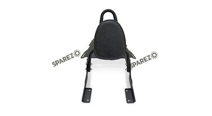 Fit For Royal Enfield Bear 650 Sissy Bar With Backrest and Luggage Rack Black