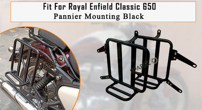Fit For Royal Enfield Classic 650 Pannier Mounting Rails Black