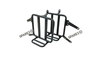 For Royal Enfield Classic 650 Genuine Leather Pannier Bags Rusty Brown With Mounting