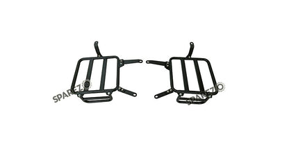 For Royal Enfield Classic 650 Genuine Leather Pannier Bags Black With Mounting