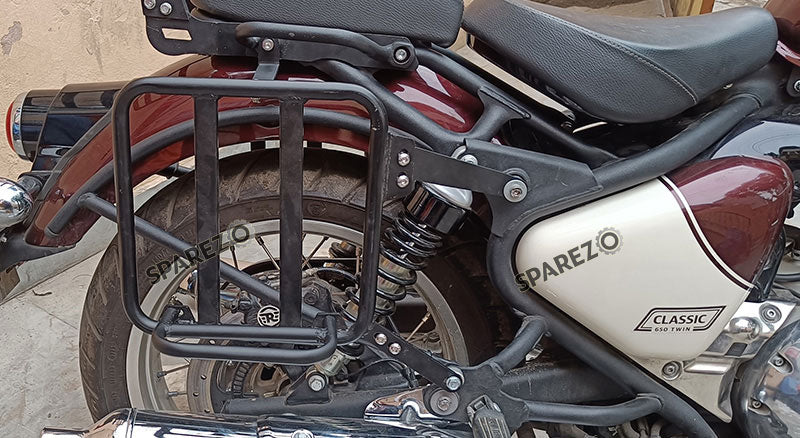 Fit For Royal Enfield Classic 650 Pannier Mounting Rails Black