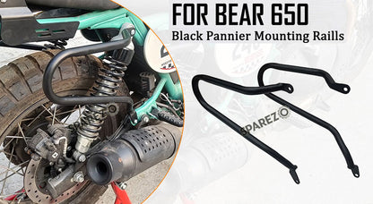 Fit For Royal Enfield Bear 650 Pannier Mounting Rails Black