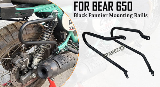 Fit For Royal Enfield Bear 650 Pannier Mounting Rails Black