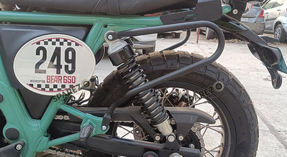 Fit For Royal Enfield Bear 650 Pannier Mounting Rails Black