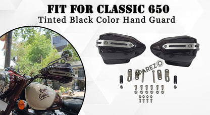 Fit For Royal Enfield Classic 650 Tinted Black Color Hand Guard