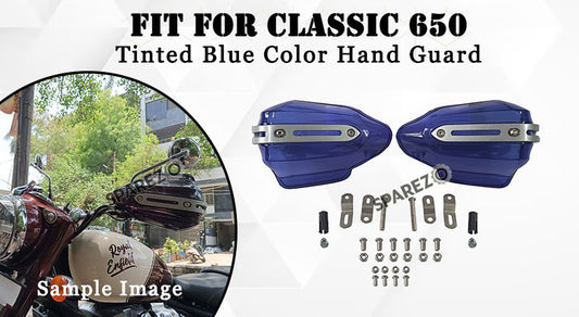 Fit For Royal Enfield Classic 650 Tinted Blue Color Hand Guard